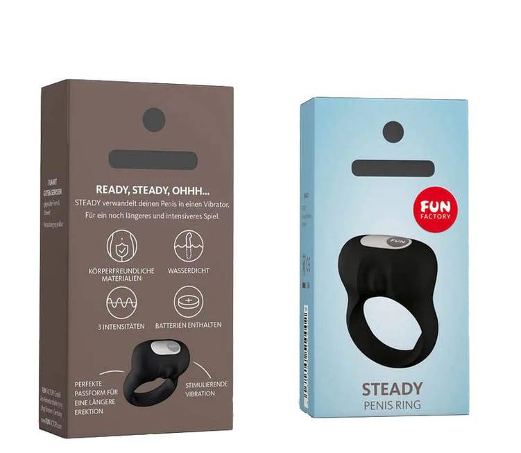 Fun Factory Steady Ring Đen 3cm Rung Ổn Định Mạnh