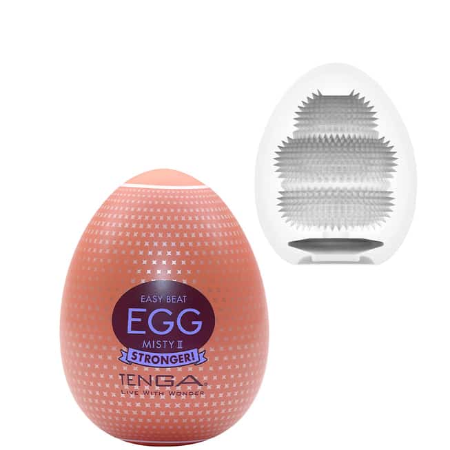 Tenga Egg Hard-Boiled Misty II trắng compact
