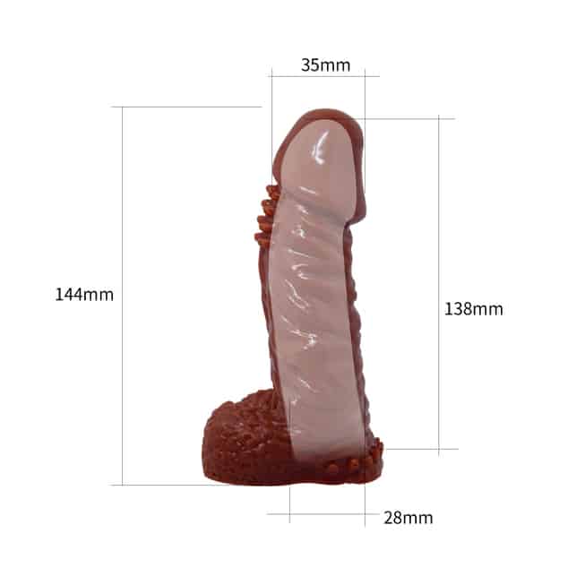 Baile Wolftooth bao dương vật nâu tăng kích thước