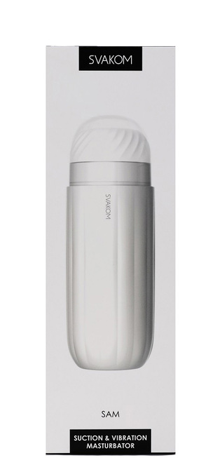 Svakom Sam Mút Tự Động Masturbator Trắng 23.5cm
