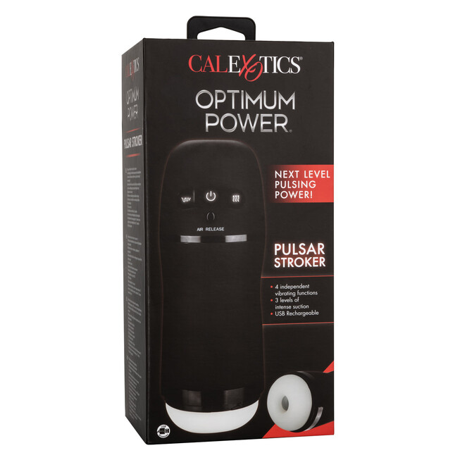 Calexotics Pulsar Masturbator Hút Rung Đen Mạnh Bí Mật