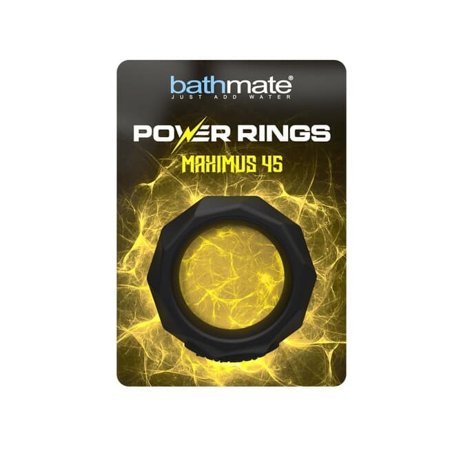 Bathmate Maximus 45 Ring Đen Silicone Cương Lâu