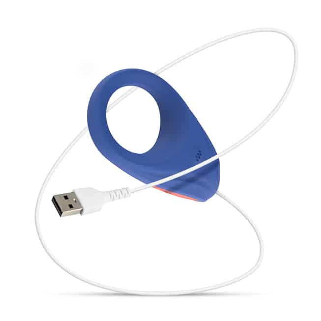 FeelzToys RRRING Date Xanh 7cm Rung Waterproof