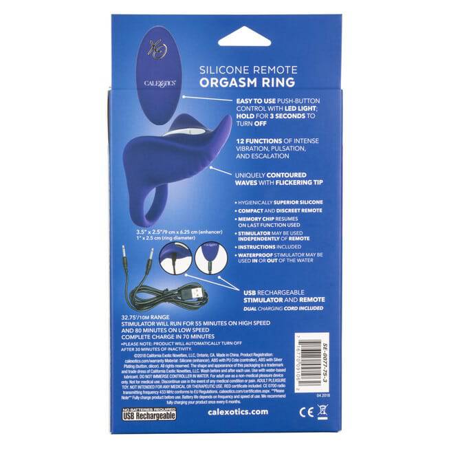 CalExotics Orgasm Ring Tím Rung Xa Kéo Dài Xuất Tinh
