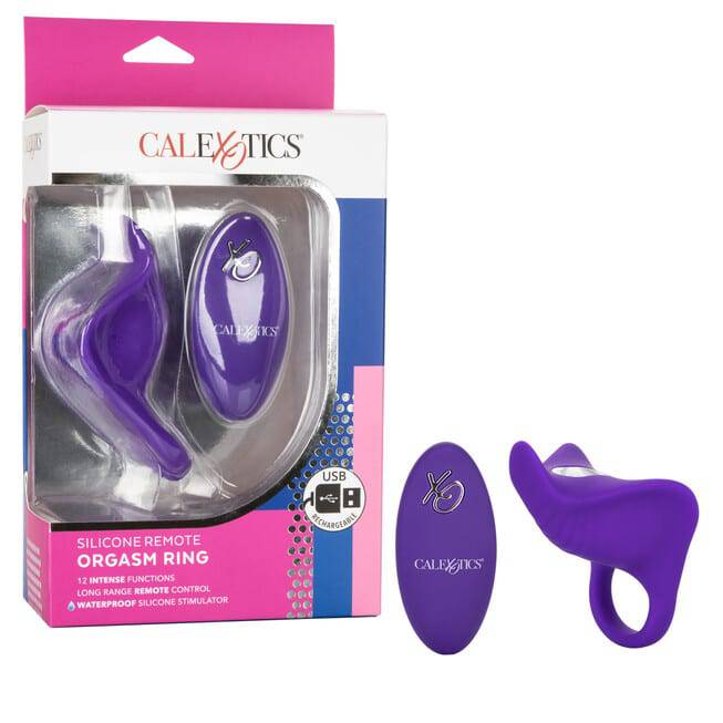 CalExotics Orgasm Ring Tím Rung Xa Kéo Dài Xuất Tinh