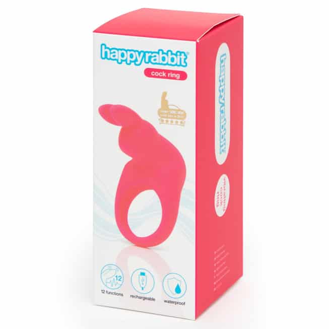 Vibrat ring Happy Rabbit hồng kích thích clitoris
