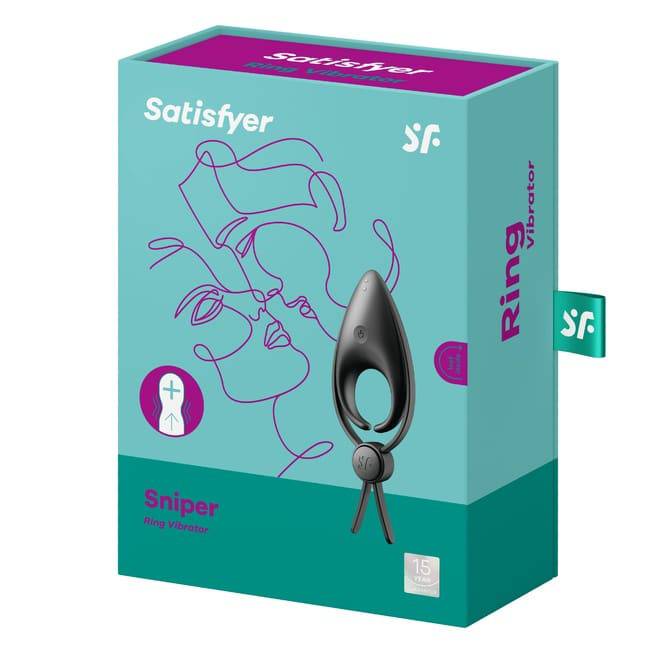 Satisfyer Sniper Vòng Rung Lasso Đen Siêu Mạnh