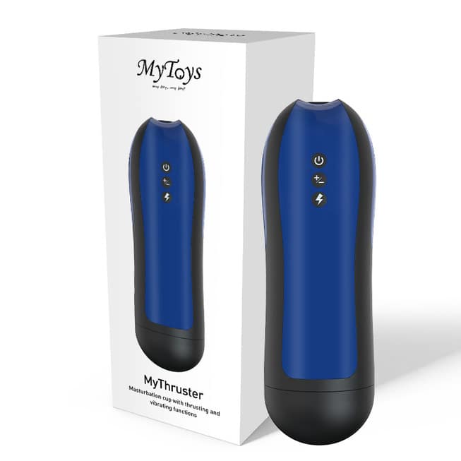 MyToys MyThruster Máy Bay Cup Xanh Moan Rung