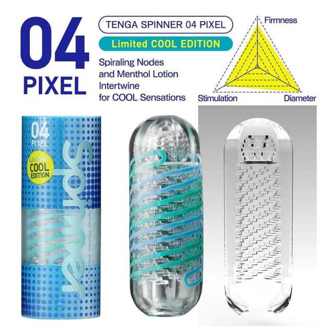 Tenga Pixel Cool Spinner 13cm Lạnh Mát Xoay 360