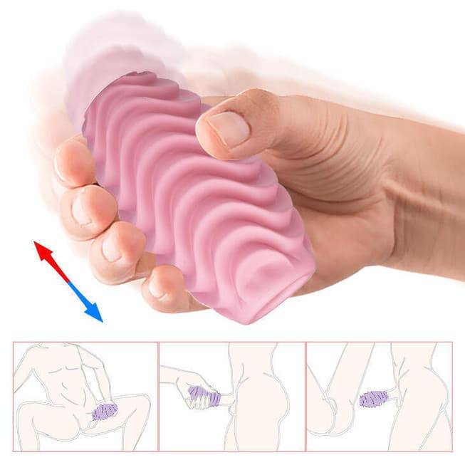 Masturbator Baile Passionate Đôi Hồng TPR Mạnh
