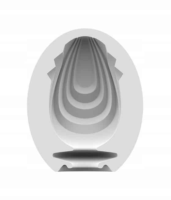 Satisfyer Egg Savage tự bôi trơn maстурbатор trắng