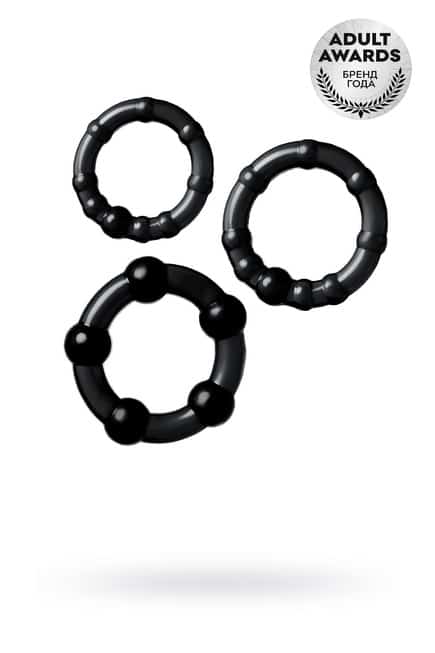 Bộ Vòng Cock Ring A-Toys Đen TPE Kéo Dài Siêu Bền