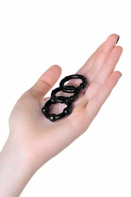 Bộ Vòng Cock Ring A-Toys Đen TPE Kéo Dài Siêu Bền