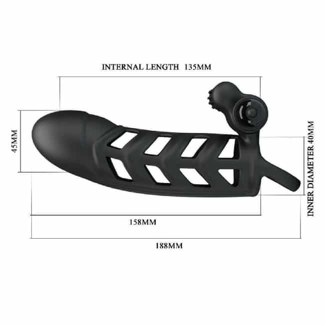 Nasada Penis Pretty Love Sleeve 19cm Rung Mạnh