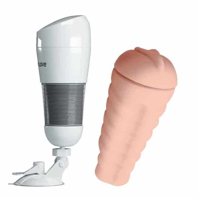 Pretty Love Hedy TPE Trắng Âm Đạo Suction Thực