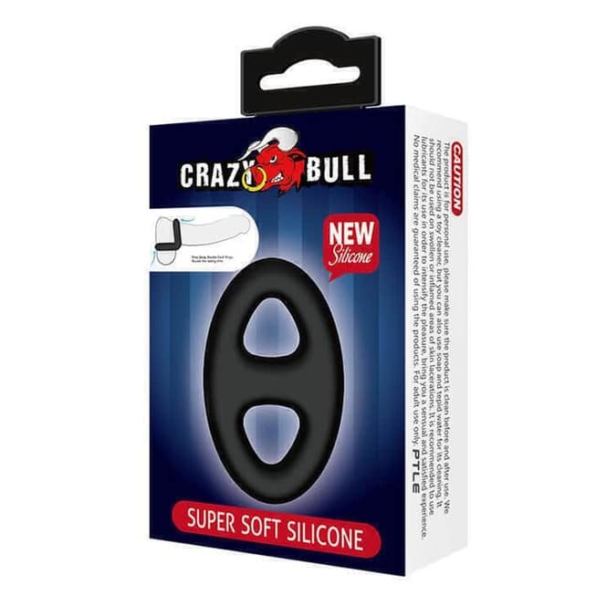 Baile CrazyBull Ring Đôi Đen Kéo Dài Khoái Lạc