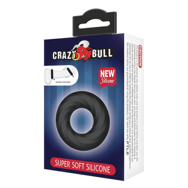 Nhẫn Crazy Bull Baile Mềm Đen Kéo Dài Siêu Cứng