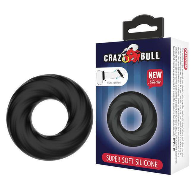 Baile Crazy Bull мягкое кольцо эрекции черное