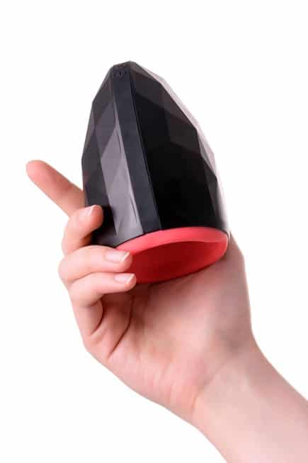 Erotist Magma masturbator đen silicone sưởi 12cm rechargeable