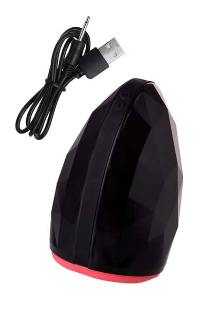 Erotist Magma masturbator đen silicone sưởi 12cm rechargeable