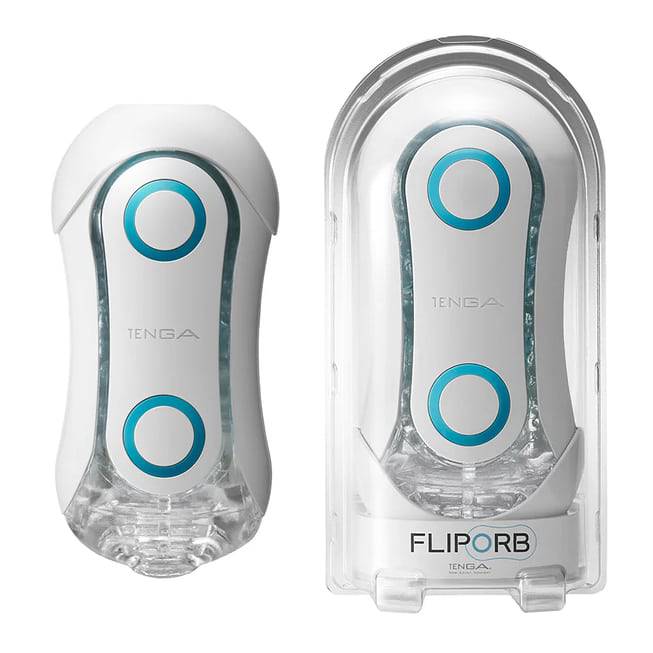 Tenga Flip Orb Blue Rush Cup Trắng Siêu Hút