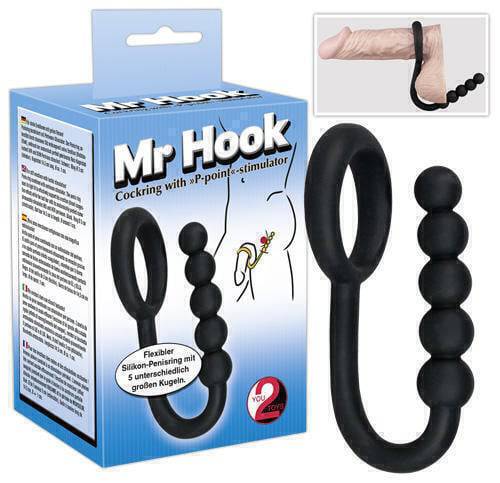 Cockring Balls Chain Đen Kéo Dãn Siêu Kích Thích