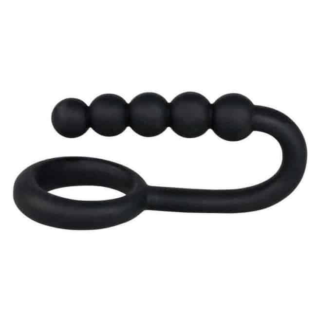 Cockring Balls Chain Đen Kéo Dãn Siêu Kích Thích
