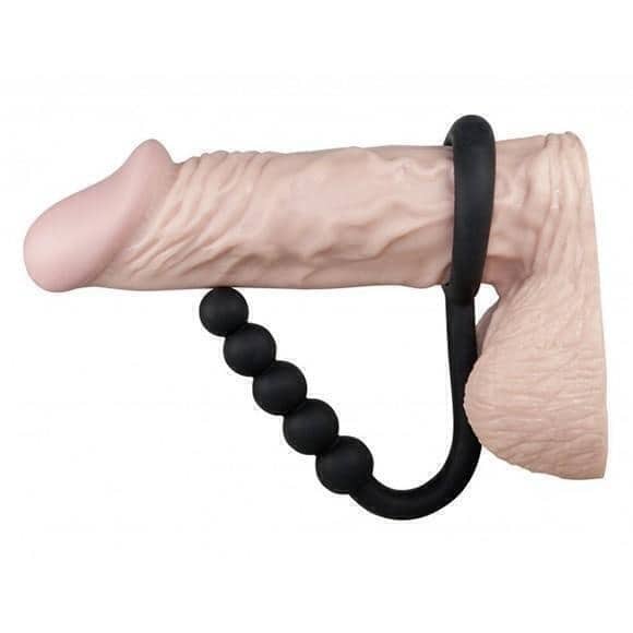Cockring Balls Chain Đen Kéo Dãn Siêu Kích Thích
