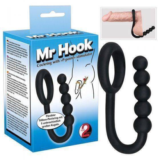 Cockring Balls Chain Đen Kéo Dãn Siêu Kích Thích