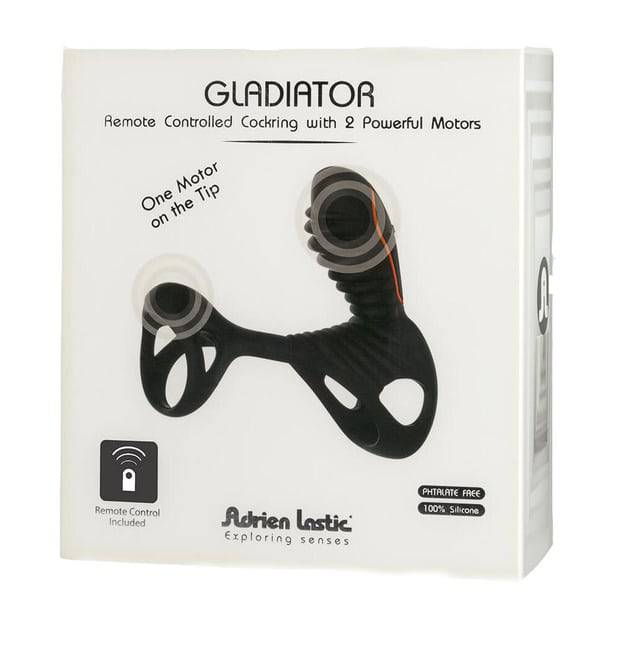 Nasadka Gladiator Vibro Đen Clit Remote Đôi Siêu Sướng