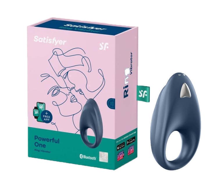Vibro Nhẫn Satisfyer Powerful One Xanh Siêu Mạnh Cực Khoái