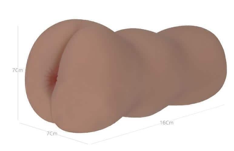 Kokos Tongggo Black Angel Anal Masturbator Đôi Lớp Nâu Thật