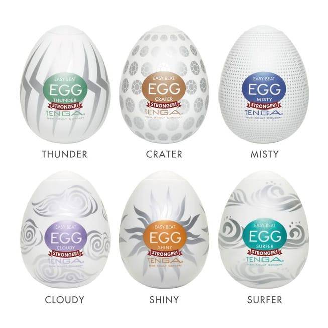 Bộ 6 Tenga Egg Hard-Boiled TPE đa dạng