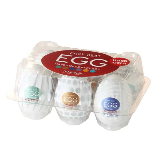 Bộ 6 Tenga Egg Hard-Boiled TPE đa dạng