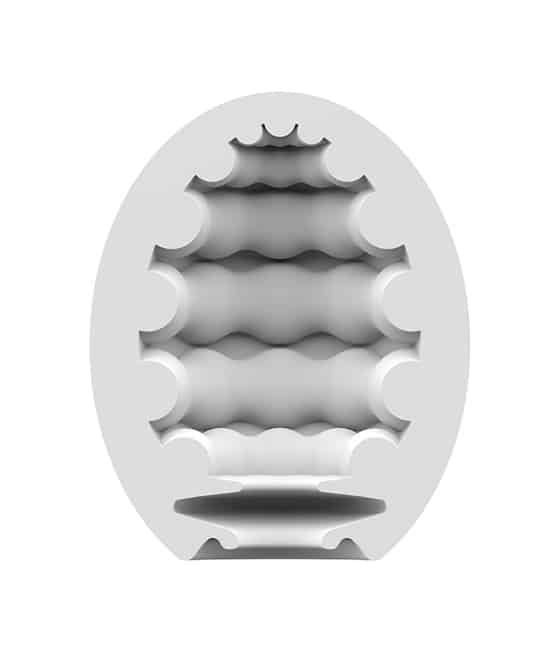 Satisfyer Egg Riffle Trứng Tự Bôi Trơn Trắng