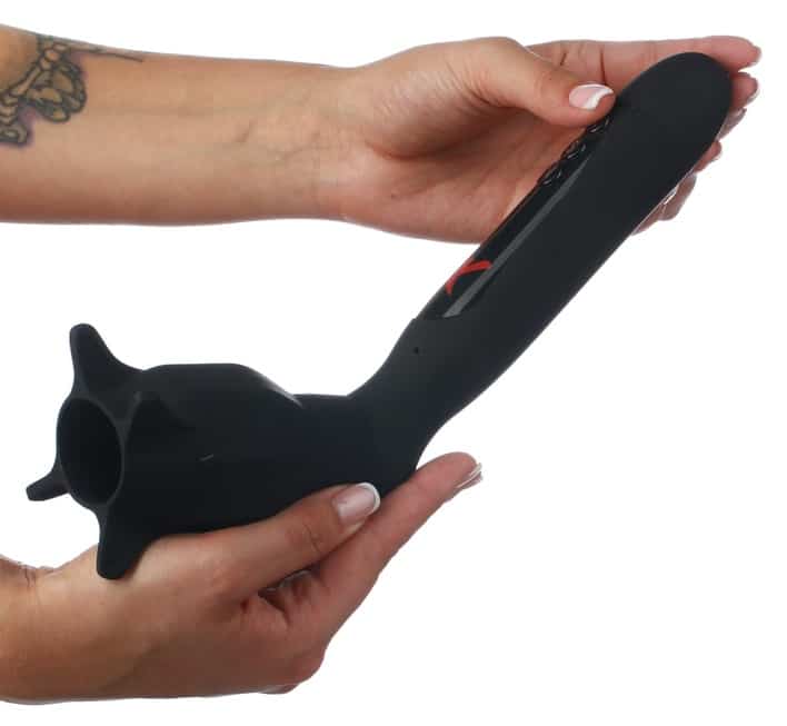 Roto-Sucker Masturbator Đen Hút Quay 25cm