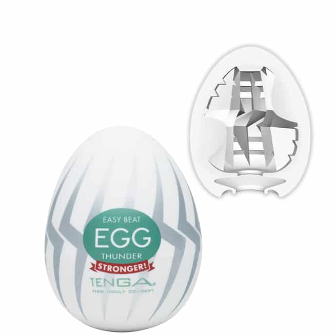 Tenga Egg Hard-Boiled Thunder Trứng Sét Trắng
