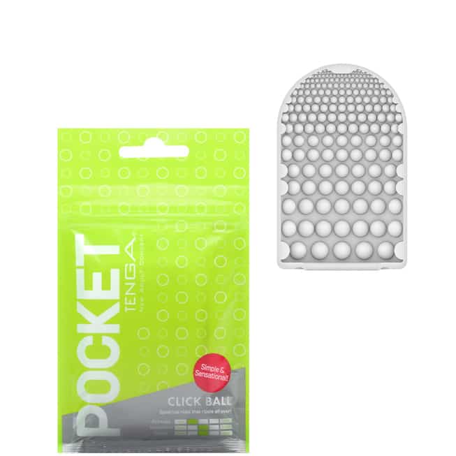 Tenga Pocket Click Ball Masturbator Xanh Siêu Mềm Bóp