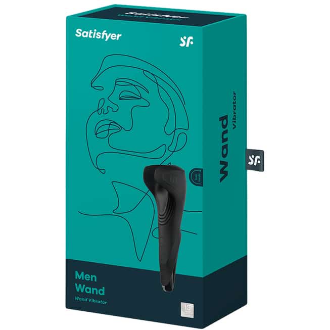 Men Wand Vibe Satisfyer Đen 20cm Thay Tay Sướng