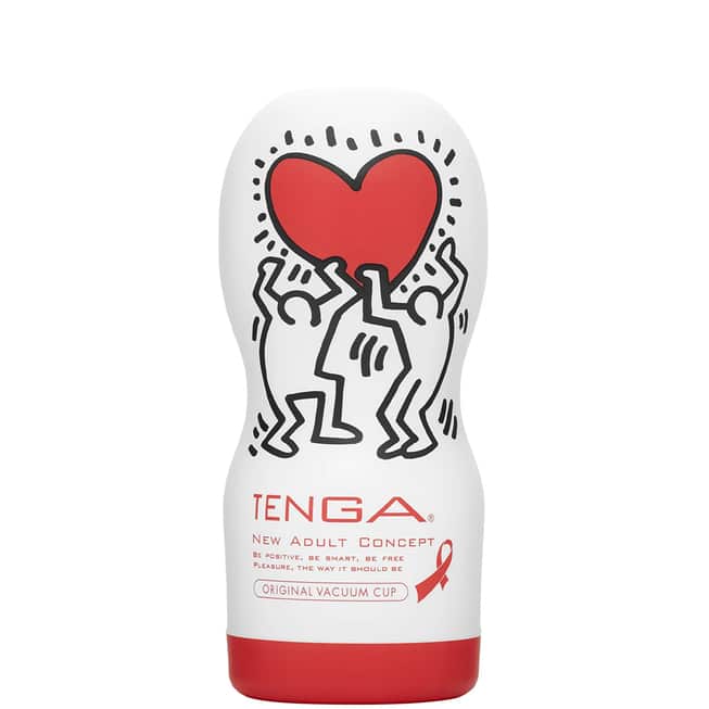 Tenga Keith Haring Vacuum Cup Trắng Hút Mạnh