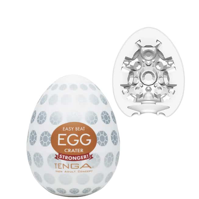 Tenga Egg Hard-Boiled Crater Trứng Bay Cup Trắng Siêu Mạnh