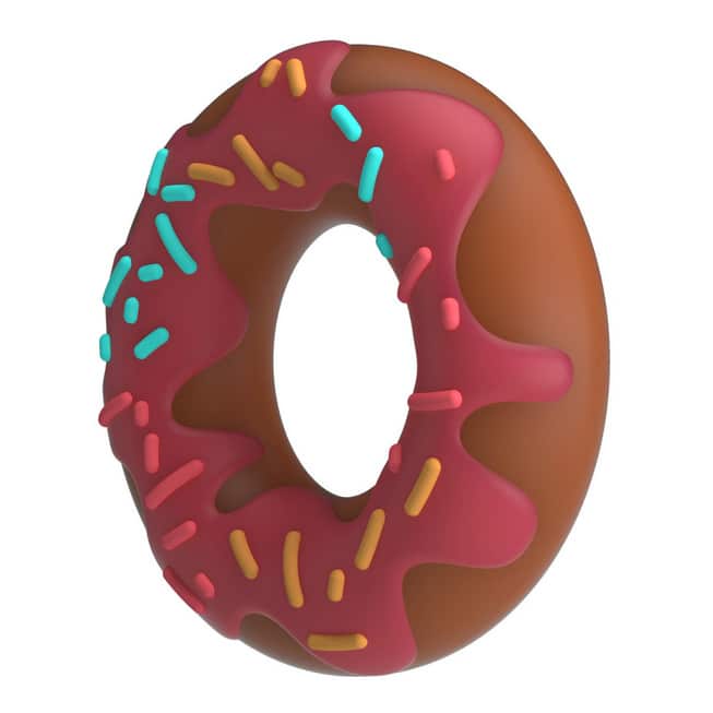 Pretty Love Berry Vòng Donut Hồng Siêu Mềm Kéo Dài