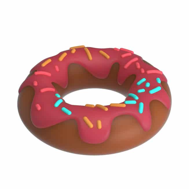 Berry Donut Vòng Đeo Hồng Mềm Kéo Dài Siêu Dài