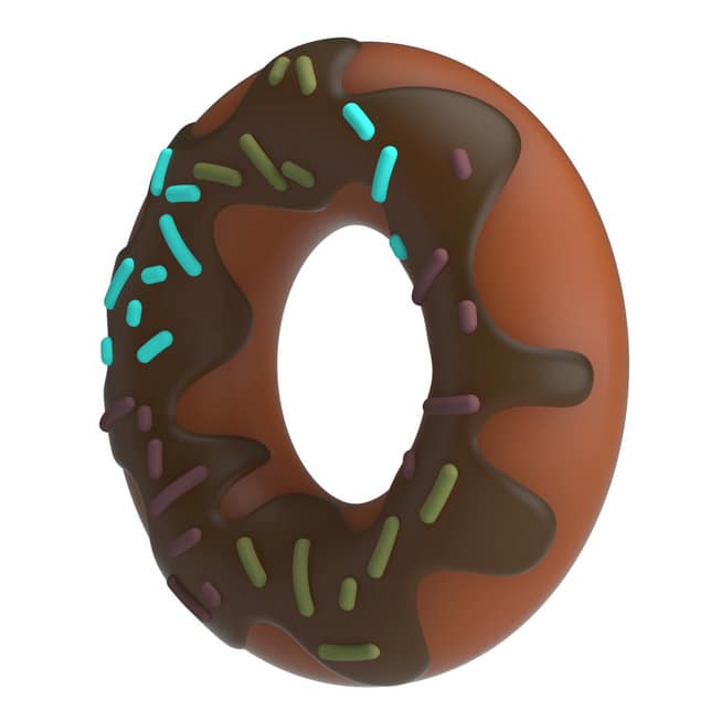 Vòng Đeo Dương Vật Pretty Love Choco Hình Bánh Donut Siêu Mềm