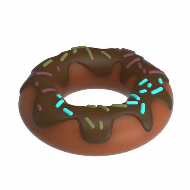 Vòng Đeo Dương Vật Pretty Love Choco Hình Bánh Donut Siêu Mềm