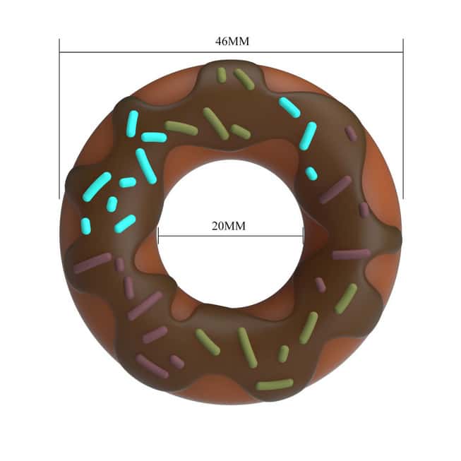 Vòng Đeo Dương Vật Pretty Love Choco Hình Bánh Donut Siêu Mềm