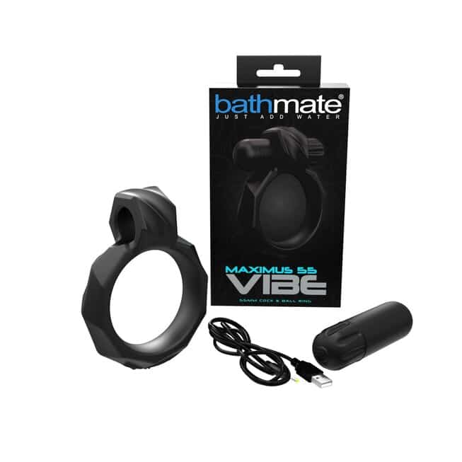 Bathmate Vibe 55 Vòng Rung Đen Siêu Cứng