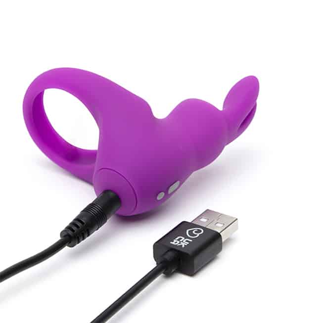 Happy Rabbit Ring Tím Đen Siêu Mạnh Hộp Cao Cấp