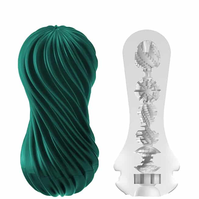 Tenga Flex Fizzy Xanh 17.6cm Ống Mạnh