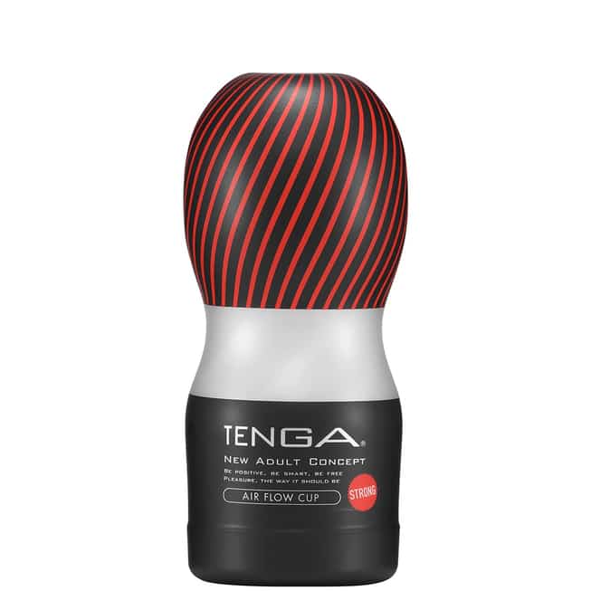 Tenga Air Flow Cup Strong đen TPE hút gió cực mạnh
